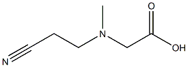 2-[(2-cyanoethyl)(methyl)amino]acetic acid Structure