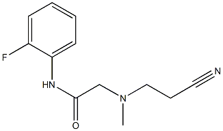 2-[(2-cyanoethyl)(methyl)amino]-N-(2-fluorophenyl)acetamide,,结构式