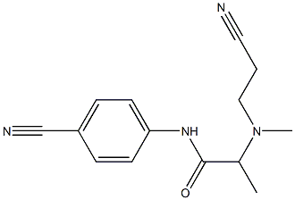 2-[(2-cyanoethyl)(methyl)amino]-N-(4-cyanophenyl)propanamide