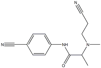 2-[(2-cyanoethyl)(methyl)amino]-N-(4-cyanophenyl)propanamide|