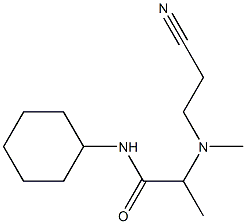 2-[(2-cyanoethyl)(methyl)amino]-N-cyclohexylpropanamide|