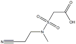 2-[(2-cyanoethyl)(methyl)sulfamoyl]acetic acid Structure