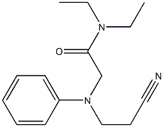 2-[(2-cyanoethyl)(phenyl)amino]-N,N-diethylacetamide Structure