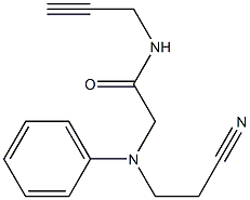 2-[(2-cyanoethyl)(phenyl)amino]-N-prop-2-ynylacetamide