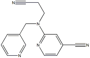 2-[(2-cyanoethyl)(pyridin-3-ylmethyl)amino]pyridine-4-carbonitrile