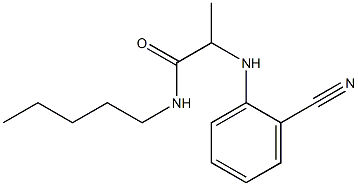 2-[(2-cyanophenyl)amino]-N-pentylpropanamide,,结构式