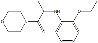 2-[(2-ethoxyphenyl)amino]-1-(morpholin-4-yl)propan-1-one 化学構造式