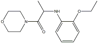 2-[(2-ethoxyphenyl)amino]-1-(morpholin-4-yl)propan-1-one,,结构式