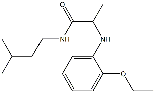 2-[(2-ethoxyphenyl)amino]-N-(3-methylbutyl)propanamide 化学構造式
