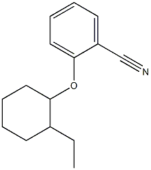 2-[(2-ethylcyclohexyl)oxy]benzonitrile Struktur