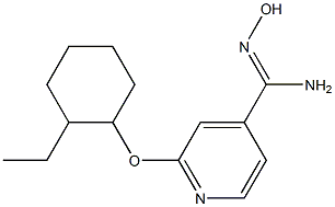 2-[(2-ethylcyclohexyl)oxy]-N'-hydroxypyridine-4-carboximidamide Structure