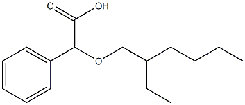 2-[(2-ethylhexyl)oxy]-2-phenylacetic acid Structure