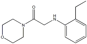 2-[(2-ethylphenyl)amino]-1-(morpholin-4-yl)ethan-1-one,,结构式