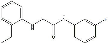 2-[(2-ethylphenyl)amino]-N-(3-fluorophenyl)acetamide,,结构式