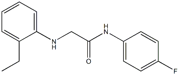 2-[(2-ethylphenyl)amino]-N-(4-fluorophenyl)acetamide Structure