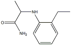 2-[(2-ethylphenyl)amino]propanamide 化学構造式