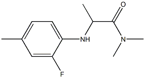 2-[(2-fluoro-4-methylphenyl)amino]-N,N-dimethylpropanamide Structure