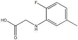 2-[(2-fluoro-5-methylphenyl)amino]acetic acid Structure