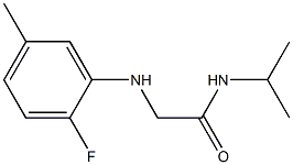  2-[(2-fluoro-5-methylphenyl)amino]-N-(propan-2-yl)acetamide