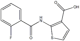  2-[(2-fluorobenzoyl)amino]thiophene-3-carboxylic acid