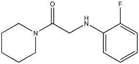 2-[(2-fluorophenyl)amino]-1-(piperidin-1-yl)ethan-1-one 结构式