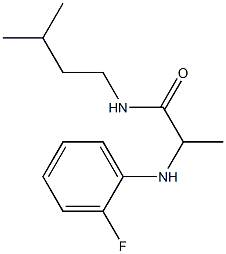 2-[(2-fluorophenyl)amino]-N-(3-methylbutyl)propanamide Struktur