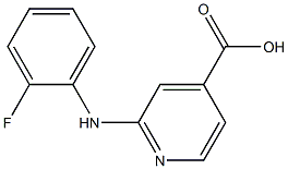 2-[(2-fluorophenyl)amino]pyridine-4-carboxylic acid