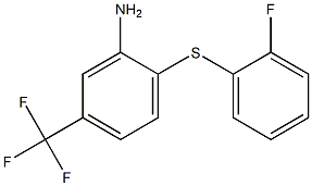 2-[(2-fluorophenyl)sulfanyl]-5-(trifluoromethyl)aniline 化学構造式