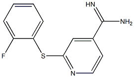 2-[(2-fluorophenyl)sulfanyl]pyridine-4-carboximidamide