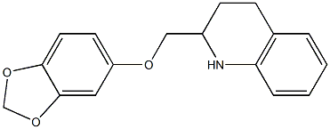 2-[(2H-1,3-benzodioxol-5-yloxy)methyl]-1,2,3,4-tetrahydroquinoline Structure