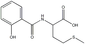 2-[(2-hydroxybenzoyl)amino]-4-(methylthio)butanoic acid Structure