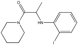 2-[(2-iodophenyl)amino]-1-(piperidin-1-yl)propan-1-one Structure