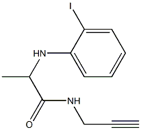 2-[(2-iodophenyl)amino]-N-(prop-2-yn-1-yl)propanamide Structure