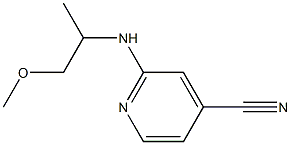 2-[(2-methoxy-1-methylethyl)amino]isonicotinonitrile Structure