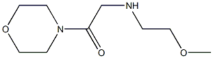 2-[(2-methoxyethyl)amino]-1-(morpholin-4-yl)ethan-1-one 结构式