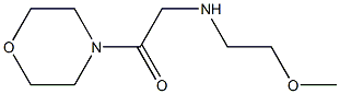 2-[(2-methoxyethyl)amino]-1-(morpholin-4-yl)ethan-1-one Structure