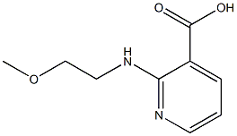 2-[(2-methoxyethyl)amino]pyridine-3-carboxylic acid Struktur