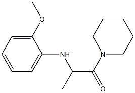 2-[(2-methoxyphenyl)amino]-1-(piperidin-1-yl)propan-1-one 结构式