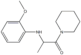 2-[(2-methoxyphenyl)amino]-1-(piperidin-1-yl)propan-1-one,,结构式