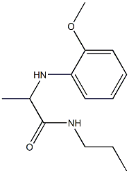 2-[(2-methoxyphenyl)amino]-N-propylpropanamide 化学構造式