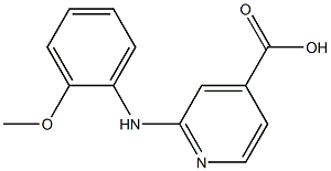 2-[(2-methoxyphenyl)amino]pyridine-4-carboxylic acid Structure