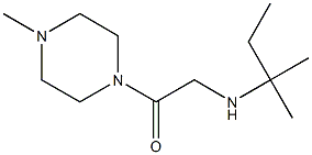 2-[(2-methylbutan-2-yl)amino]-1-(4-methylpiperazin-1-yl)ethan-1-one 化学構造式