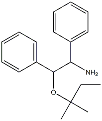 2-[(2-methylbutan-2-yl)oxy]-1,2-diphenylethan-1-amine,,结构式