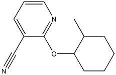 2-[(2-methylcyclohexyl)oxy]pyridine-3-carbonitrile Structure