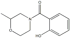 2-[(2-methylmorpholin-4-yl)carbonyl]phenol Structure