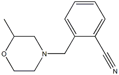 2-[(2-methylmorpholin-4-yl)methyl]benzonitrile Struktur