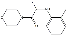 2-[(2-methylphenyl)amino]-1-(morpholin-4-yl)propan-1-one Structure