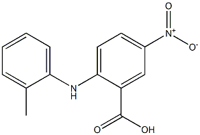2-[(2-methylphenyl)amino]-5-nitrobenzoic acid Struktur