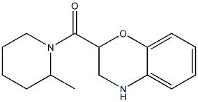 2-[(2-methylpiperidin-1-yl)carbonyl]-3,4-dihydro-2H-1,4-benzoxazine Struktur