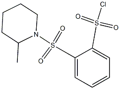 2-[(2-methylpiperidine-1-)sulfonyl]benzene-1-sulfonyl chloride Structure